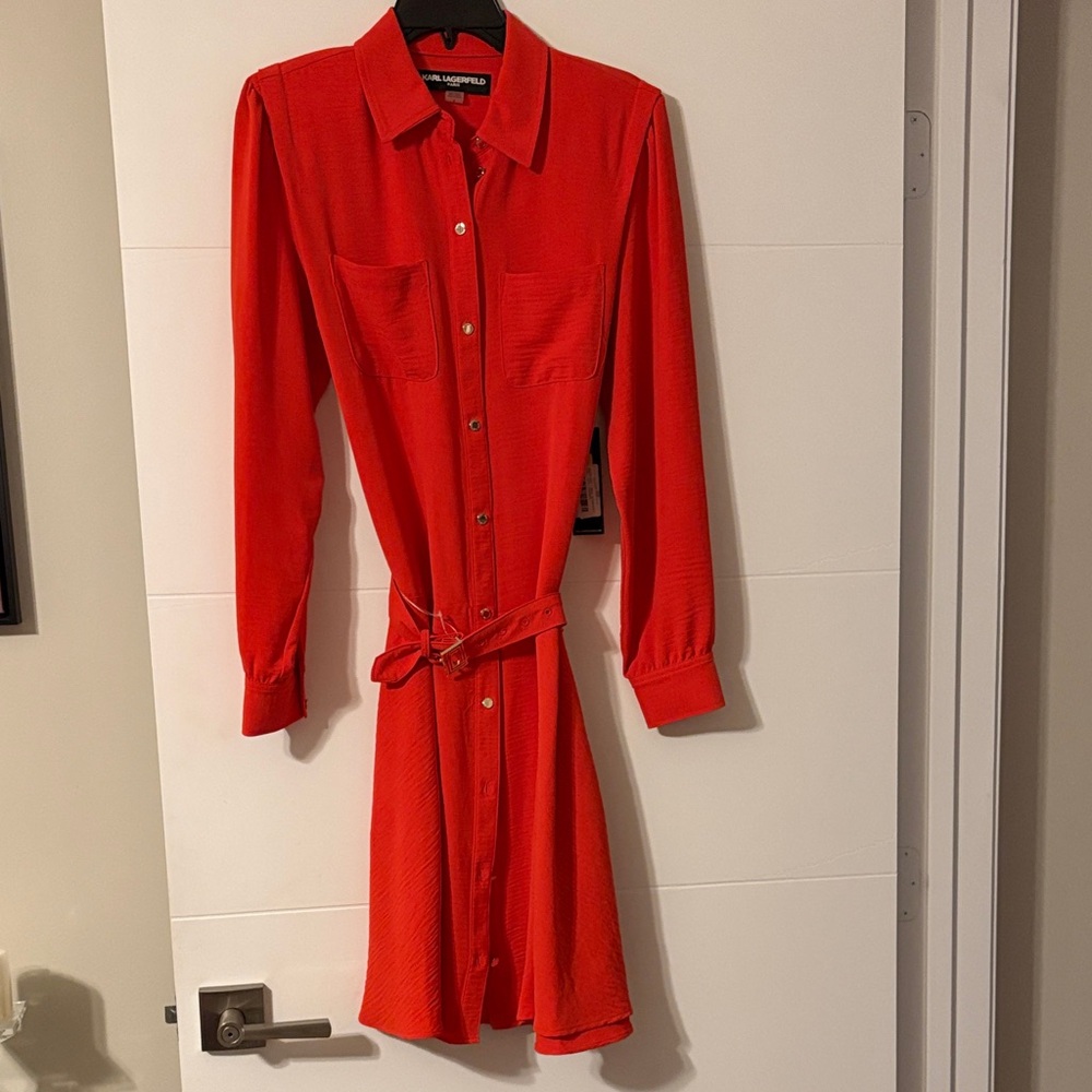 Karl Lagerfeld Tangerine Dress Sz.6 New!!!